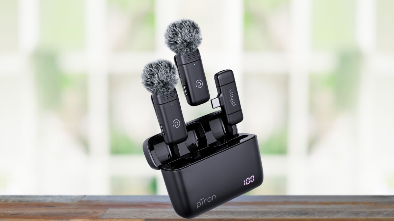 pTron KWM-2 Wireless Microphone, Price Drops to ₹1,399 in Limited Time Deal