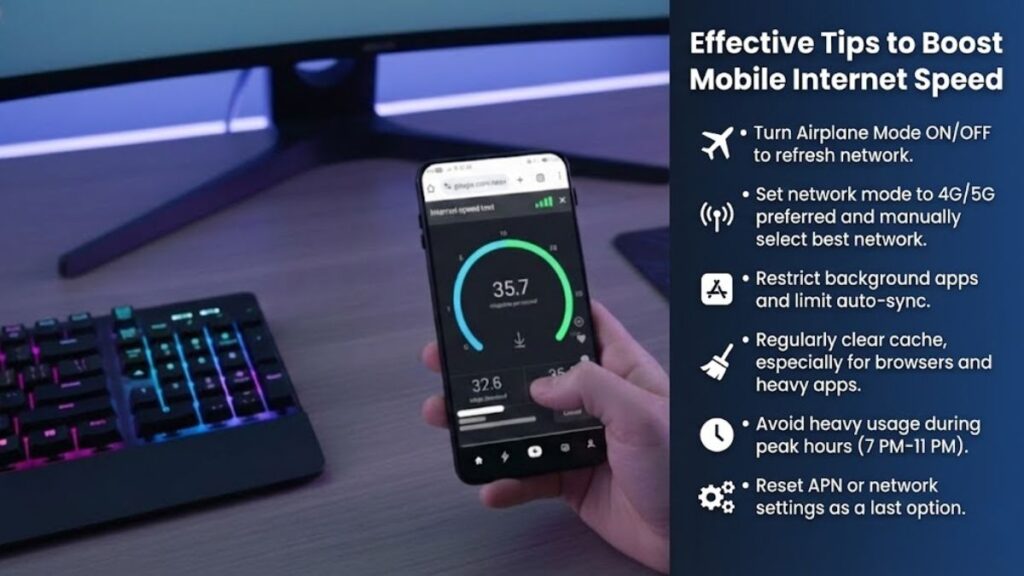 Effective Tips to Boost Mobile Internet Speed