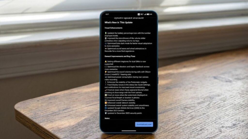 Nothing OS B4.0-251229-2335 Changelog Summary