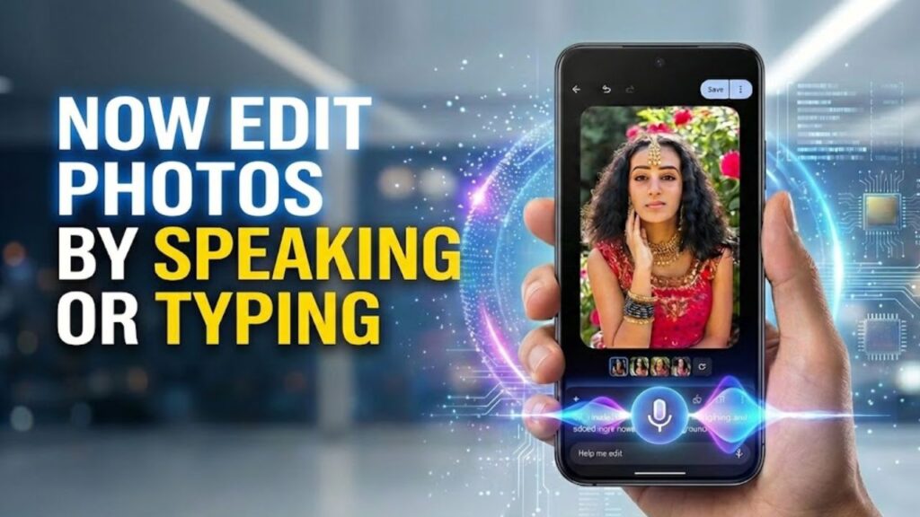 Now edit photos by speaking or typing