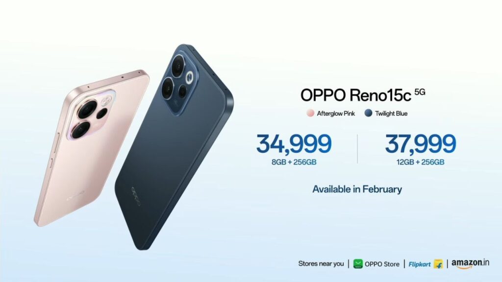 OPPO Reno 15c Pricing and Availability