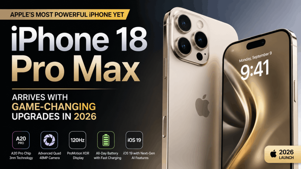iPhone 18 Pro Max: Apple's Most Powerful iPhone Yet Arrives with Game-Changing Upgrades in 2026